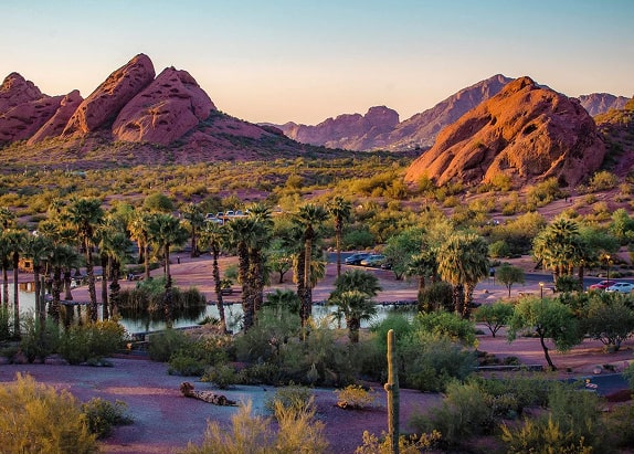 Papago Park mountains.