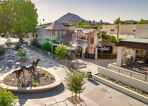 A view of Old Town Scottsdale near Main Street.